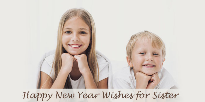 New year wishes for sister