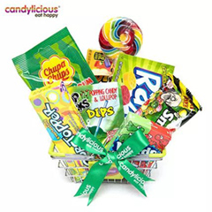 Candylicious Mini Basket Green Gift Pack : Anniversary Gifts Abu Dhabi