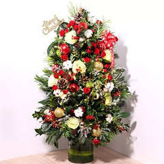Fresh Flower Christmas Tree : Christmas Gifts for Her in Dubai