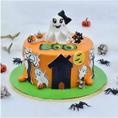 Special Halloween Casper Cake