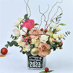 New Year 2023 Wishes Flowers - New Year Gifts