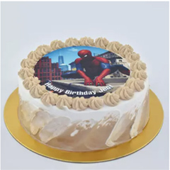 Spiderman Birthday Chocolate Cake 4 Portion