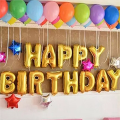 Happy Birthday Colourful Balloon Decor - Birthday Gift For Boss