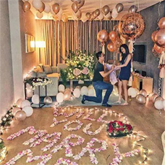Marry Me Balloon Decor