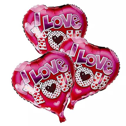 I Love You Foil Balloons