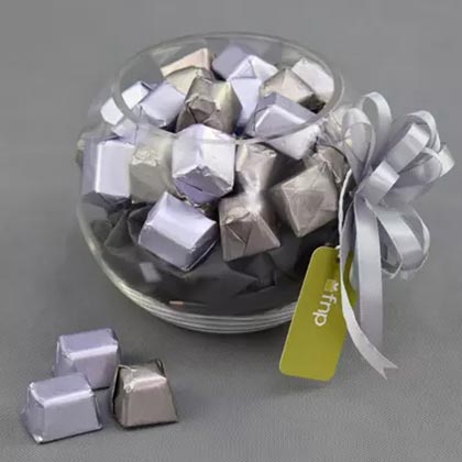 Glass Bowl of Gourmet Chocolates