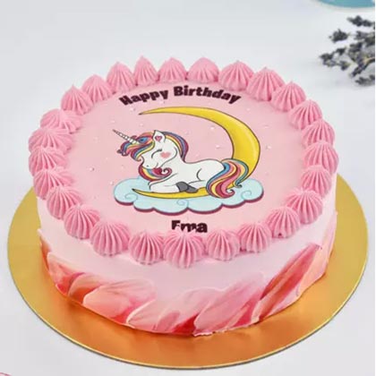 Cute Unicorn Cake 4 Portion