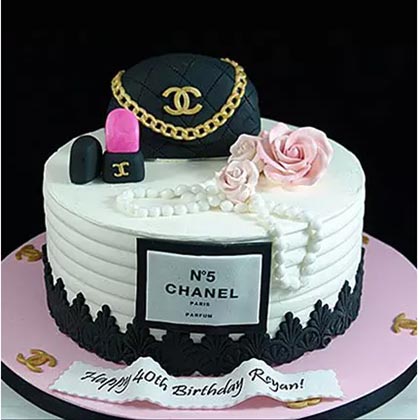 3D Chanel Handbag cake Chocolate