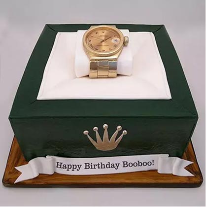 3D Rolex Watch Cake Chocolate