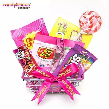 Candylicious Mini Basket Pink Gift Pack
