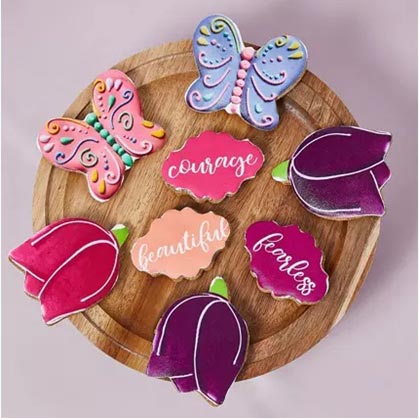 Tulip and Butterfly Cookies