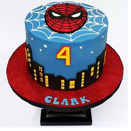 Spiderman Chocolate Birthday Cake