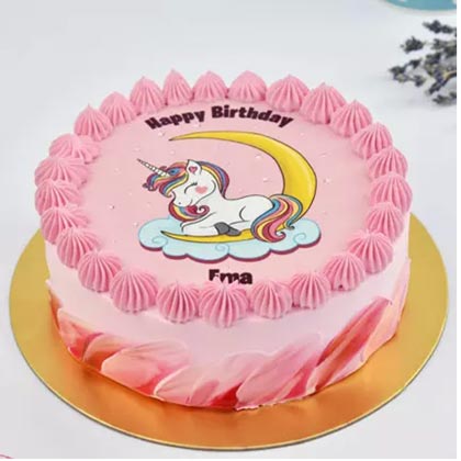 Cute Unicorn Cake 4 Portion