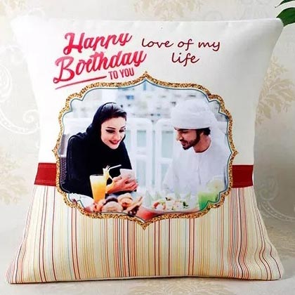 Romantic Birthday Personalized Cushion