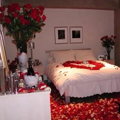 Velvety Surprise With Roses and Petals